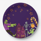 Zombie Birthday Kids Party Paper Plate Pappteller (Vorderseite)