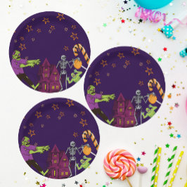 Zombie Birthday Kids Party Paper Plate Pappteller