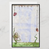 Zombie-Blume stationär Briefpapier (Vorne/Hinten)