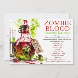 Zombie-Blut-Apotheke-Halloween-Party Einladung