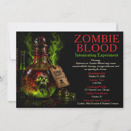 Zombie-Blut-Apotheke-Halloween-Party Einladung