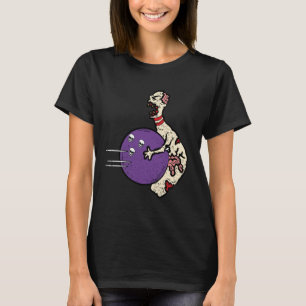 Zombie Bowling Buttone Halloween Sport Bowler Men T-Shirt