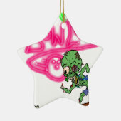 Zombie Bowling Keramik Ornament (Rechts)