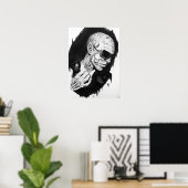 Zombie Boy Portrait Poster (Heimbüro)