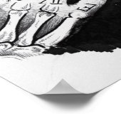 Zombie Boy Portrait Poster (Ecke)