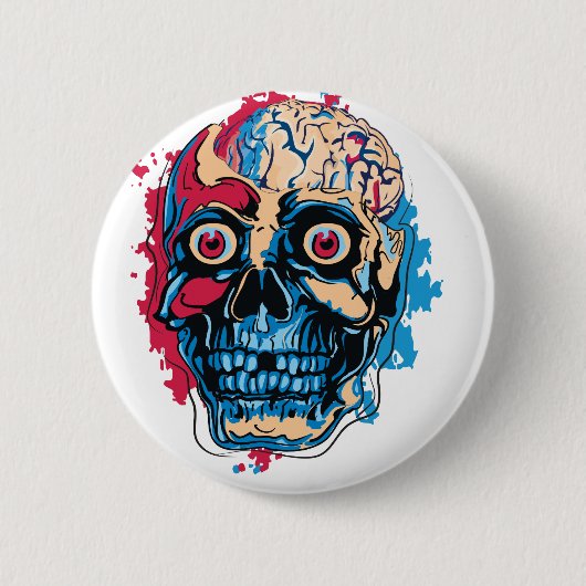 Zombie Brain Button (Vorderseite)
