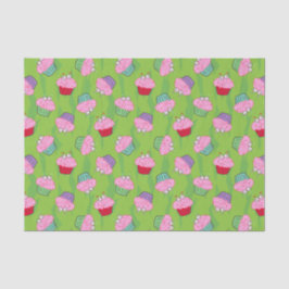 Zombie Brain Cupcake Pattern Seidenpapier