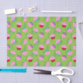 Zombie Brain Cupcake Pattern Seidenpapier (Handwerk)
