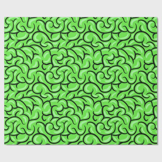 Zombie Brain Geschenkpapier (Flach)