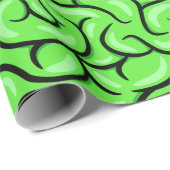Zombie Brain Geschenkpapier (Rolleneckpunkt)