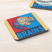 Zombie Brain Getränkeuntersetzer (Linke Seite)