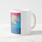Zombie Brain Jumbo-Tasse (Vorderseite Rechts)