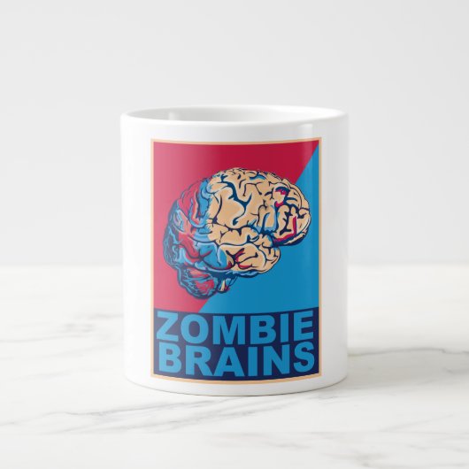 Zombie Brain Jumbo-Tasse (Vorderseite)