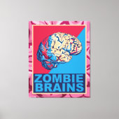 Zombie Brain Leinwanddruck (Vorderseite)