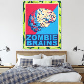 Zombie Brain Leinwanddruck (Insitu (Schlafzimmer))