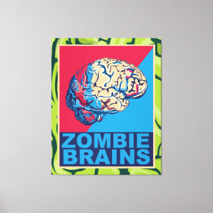 Zombie Brain Leinwanddruck
