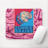 Zombie Brain Mousepad (Mit Mouse)