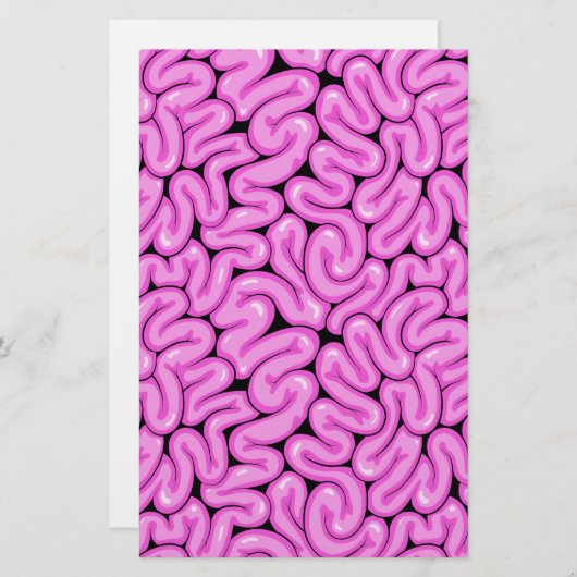 Zombie Brain Pattern Briefpapier (Vorne/Hinten)