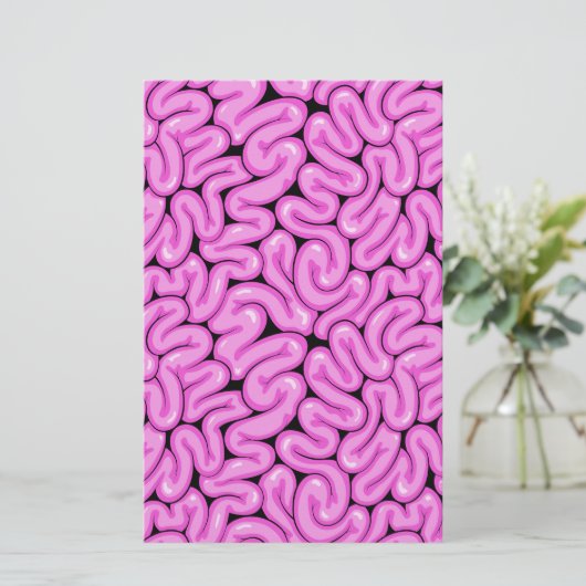 Zombie Brain Pattern Briefpapier (Stehend Vorderseite)