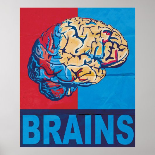 Zombie Brain Poster (Vorne)