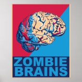 Zombie Brain Poster (Vorne)