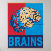 Zombie Brain Poster (Vorne)