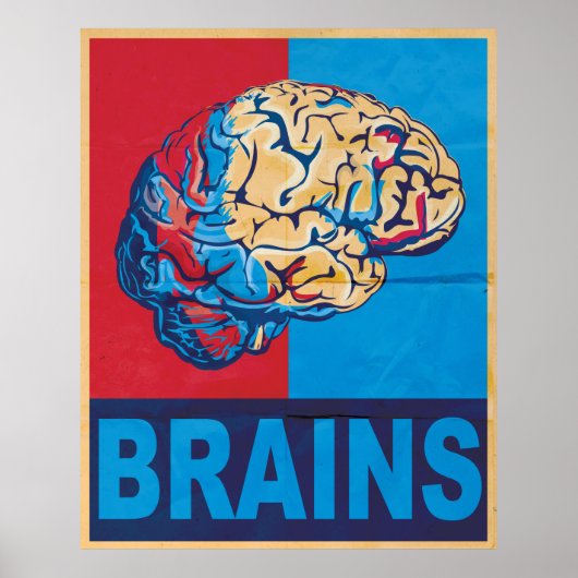 Zombie Brain Poster (Vorne)