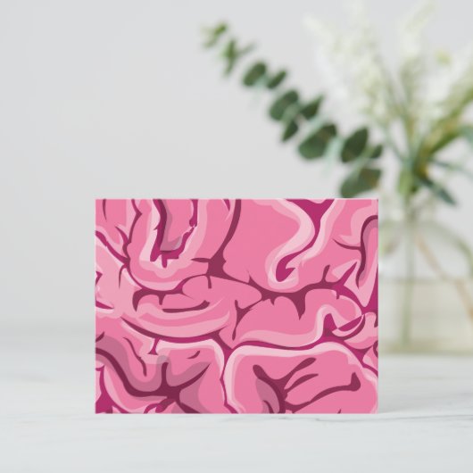 Zombie Brain Postkarte (Stehend Vorderseite)