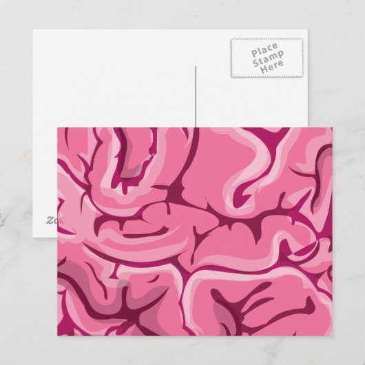 Zombie Brain Postkarte (Vorne/Hinten)
