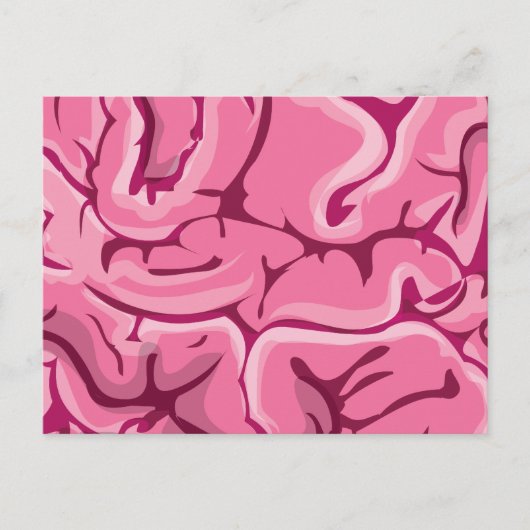 Zombie Brain Postkarte (Vorderseite)