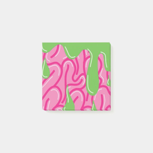 Zombie Brains Post-it Klebezettel (Vorderseite)