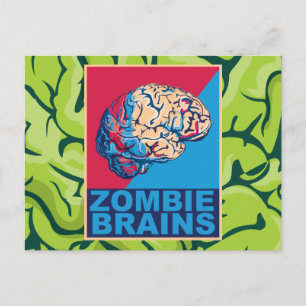 Zombie Brains Postkarte
