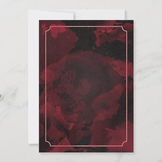 Zombie Brains Wedding Einladung (Rückseite)