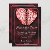 Zombie Brains Wedding Save the Date Card (Vorne/Hinten)