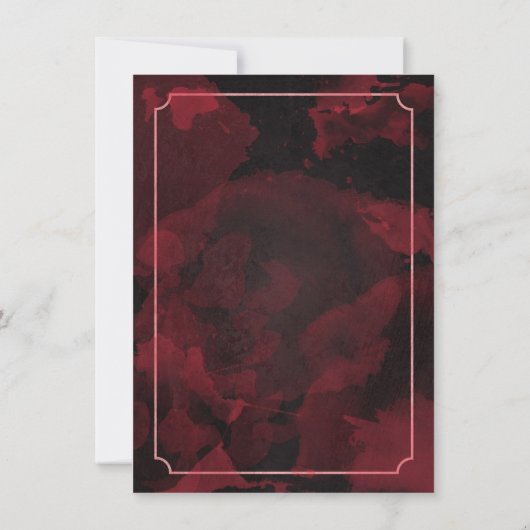 Zombie Brains Wedding Save the Date Card (Rückseite)