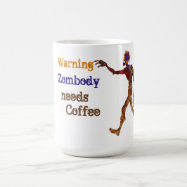 Zombie braucht Kaffee Verwandlungstasse