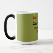 Zombie braucht Kaffee Verwandlungstasse (Links)