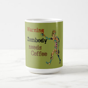 Zombie braucht Kaffee Verwandlungstasse