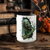 Zombie Breakthrough - Creepy-Horror-Kaffee Tasse