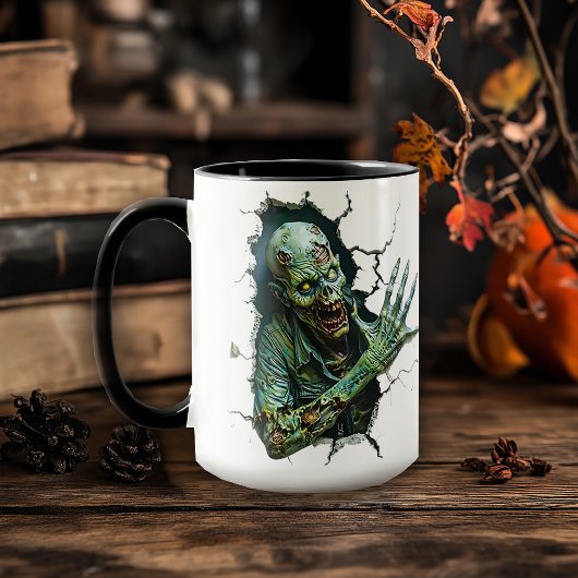 Zombie Breakthrough - Creepy-Horror-Kaffee Tasse