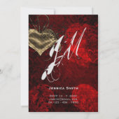 ZOMBIE BRIDE DOLL Junggeselinnen-Abschied Hallowee Einladung (Rückseite)