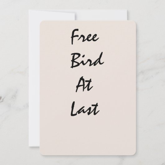 Zombie Bride Scheidung Party Einladung Freiheit Sp (Rückseite)