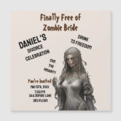 Zombie Bride Scheidung Party Einladung Freiheit Sp (Vorderseite)