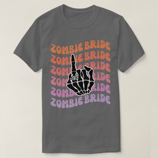Zombie Bride Til Death Do us Party Bachelorette Pa T-Shirt (Design vorne)