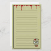 Zombie Briefpapier (Vorne/Hinten)