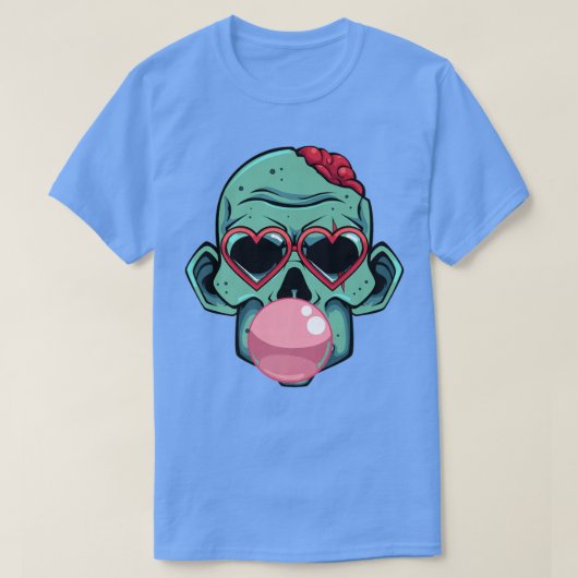 Zombie Bubblegum Lazy Halloween Kostüm Funny Mons T-Shirt (Design vorne)
