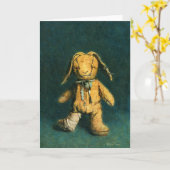 Zombie Bunny Greetings Card Karte (Gelbe Blume)