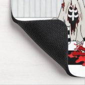 Zombie Bunny - mit Hintergrund Mousepad (Ecke)