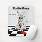 Zombie Bunny - mit Hintergrund Mousepad (Mit Mouse)