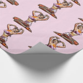 Zombie-Button oben Geschenkpapier (Ecke)
